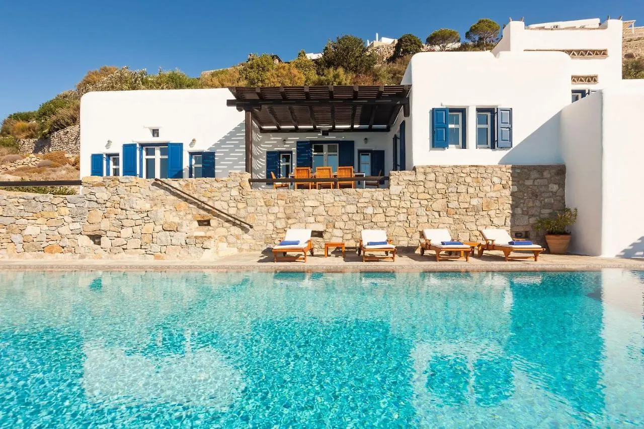 Excellent Mykonos Villa Villa Psarrou Lambda 5 Bedrooms Stunning Sea Views Psarrou Mykonos Town Grecia