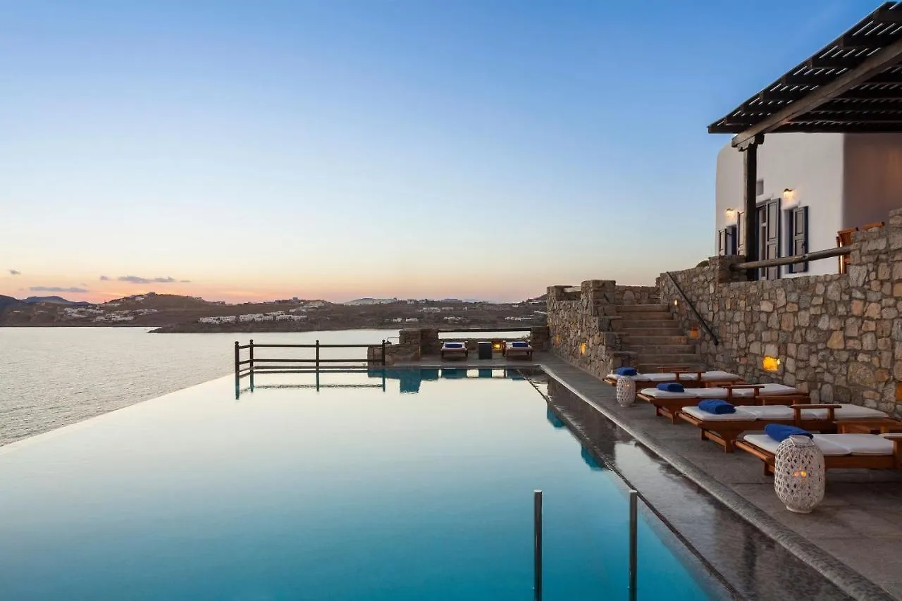 Excellent Mykonos Villa Villa Psarrou Lambda 5 Bedrooms Stunning Sea Views Psarrou Mykonos Town