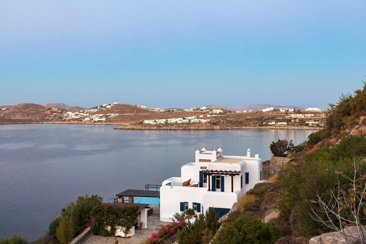 Excellent Mykonos Villa Villa Psarrou Lambda 5 Bedrooms Stunning Sea Views Psarrou Mykonos Town