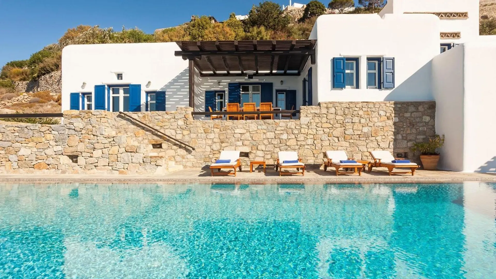 Excellent Mykonos Villa Villa Psarrou Lambda 5 Bedrooms Stunning Sea Views Psarrou Mykonos Town Grecia