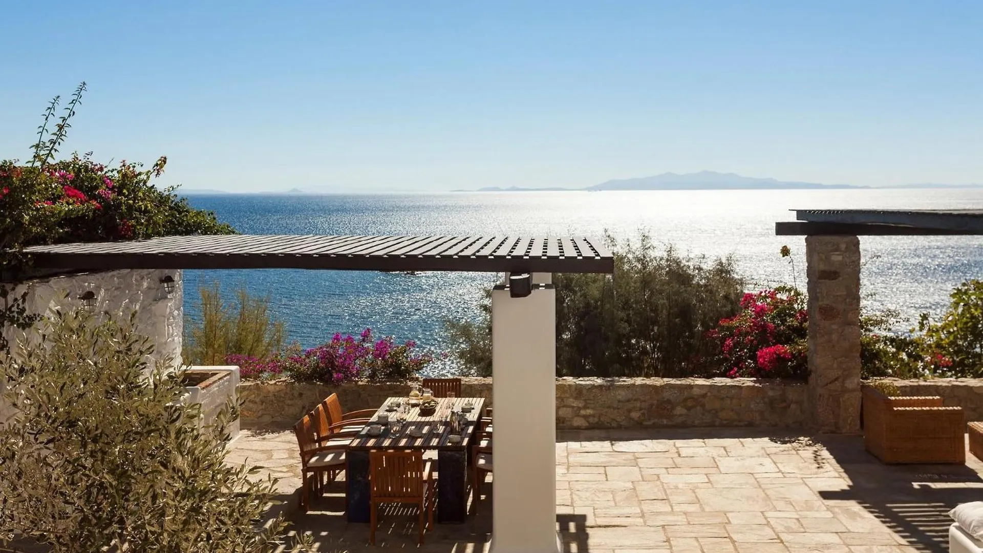 Excellent Mykonos Villa Villa Psarrou Lambda 5 Bedrooms Stunning Sea Views Psarrou Mykonos Town